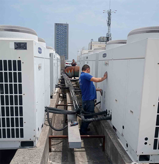 华安中央空调制热和不制冷系统维修方法